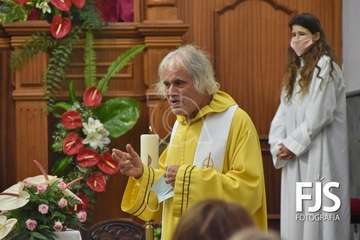 Repique de campanas, misa de romeros y ofrenda a la Virgen de las Nieves/TA y Francisco Javier Santana.